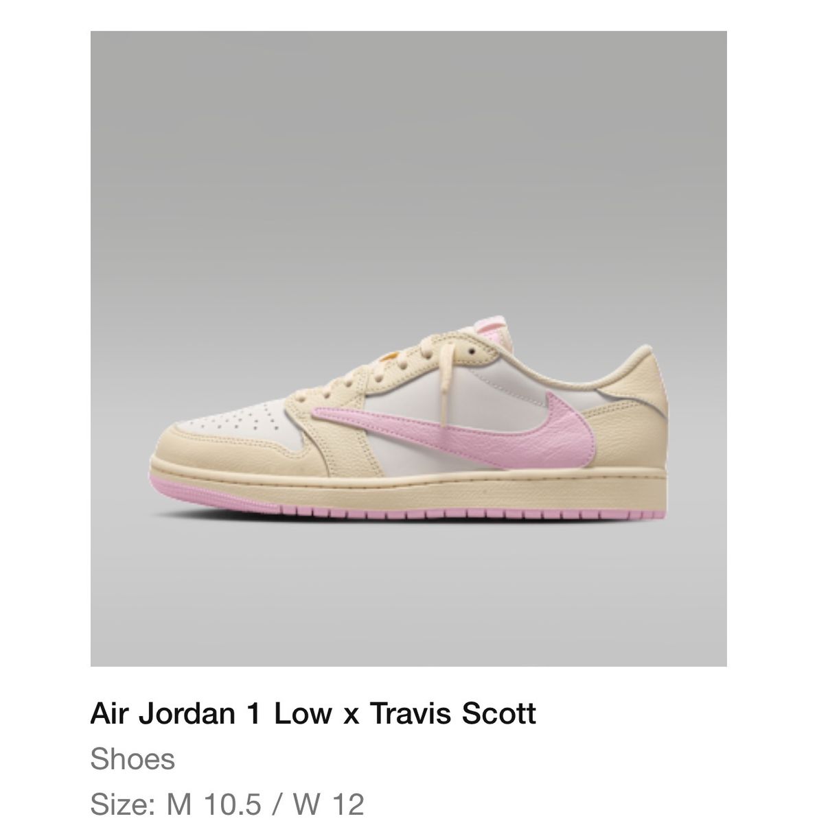 Travis Scott Pink Shy Jordan 1