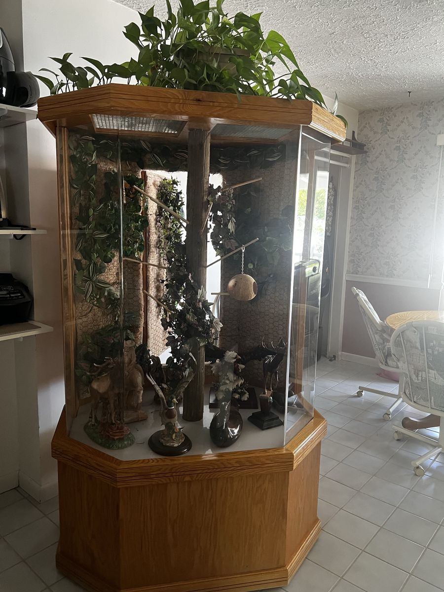 Oak Bird Cage