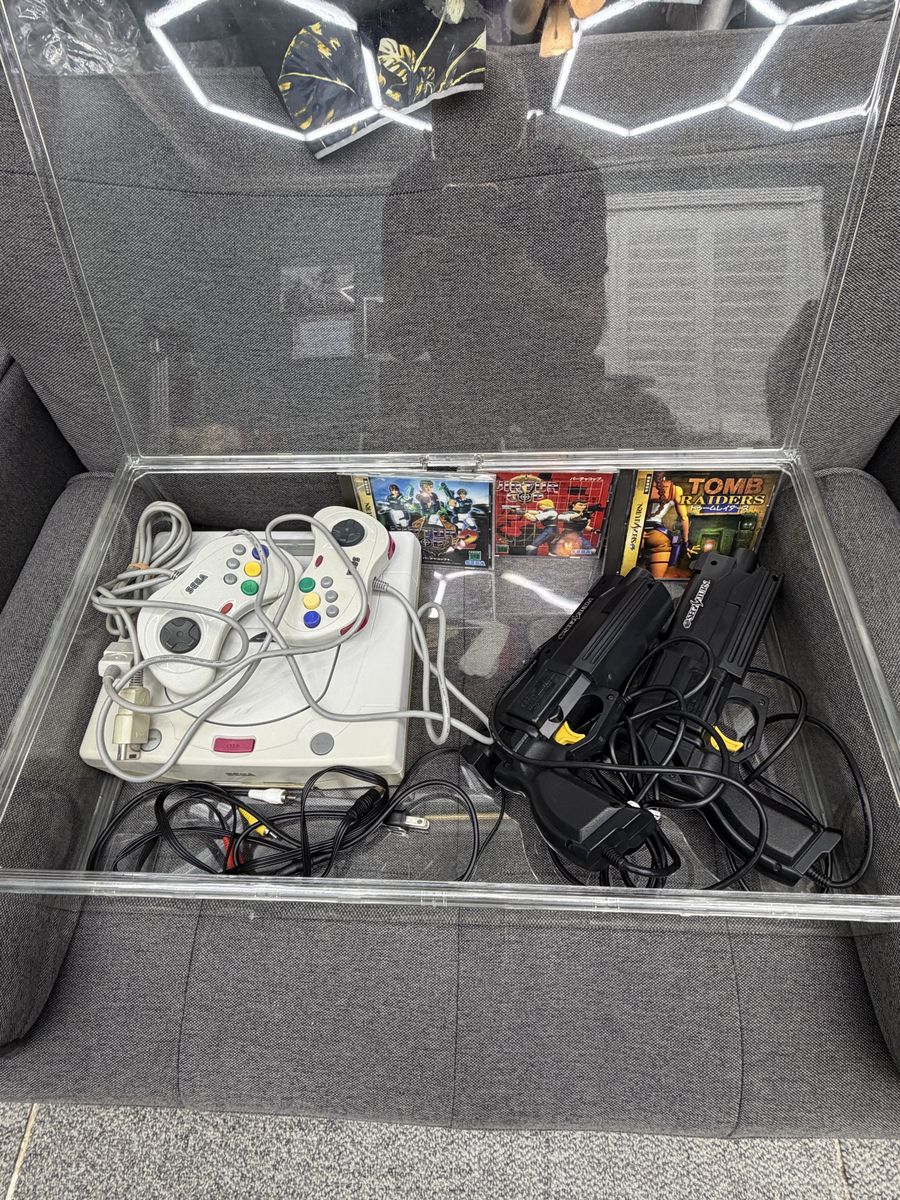 Sega Saturn Console Bundle with Controllers, Light Guns, and Games