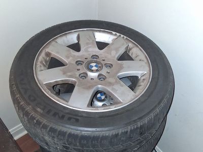 All fore BMW rims and tires 205/55R16