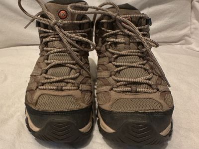 Merrell women’s size 6 beige mesh, and Leather waterproof mid hiking boots