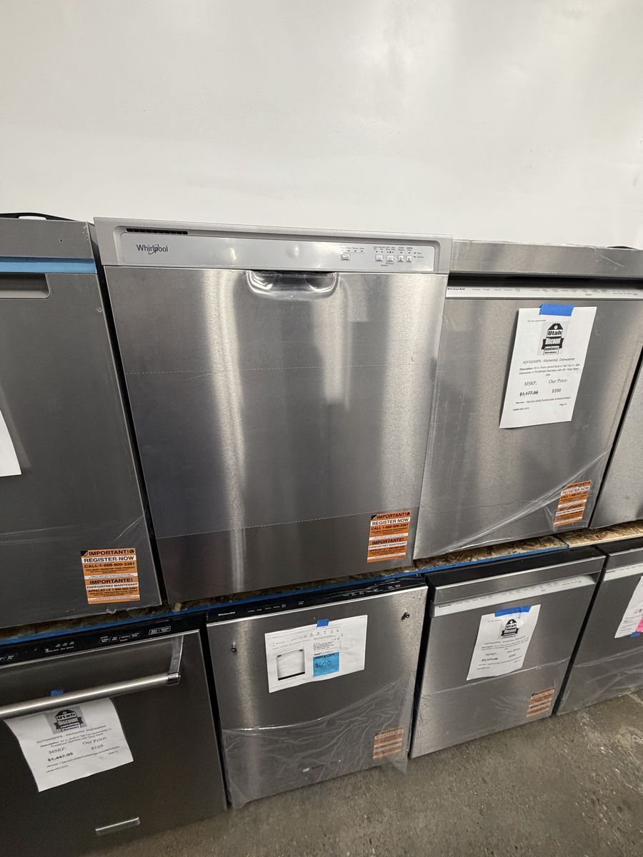 NEW WHIRLPOOL STAINLESS DISHWASHER