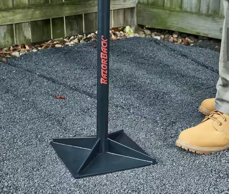 New 10 in. x 10 in. Steel Tamper Razorback