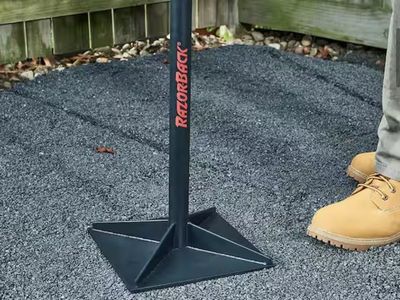 New 10 in. x 10 in. Steel Tamper Razorback