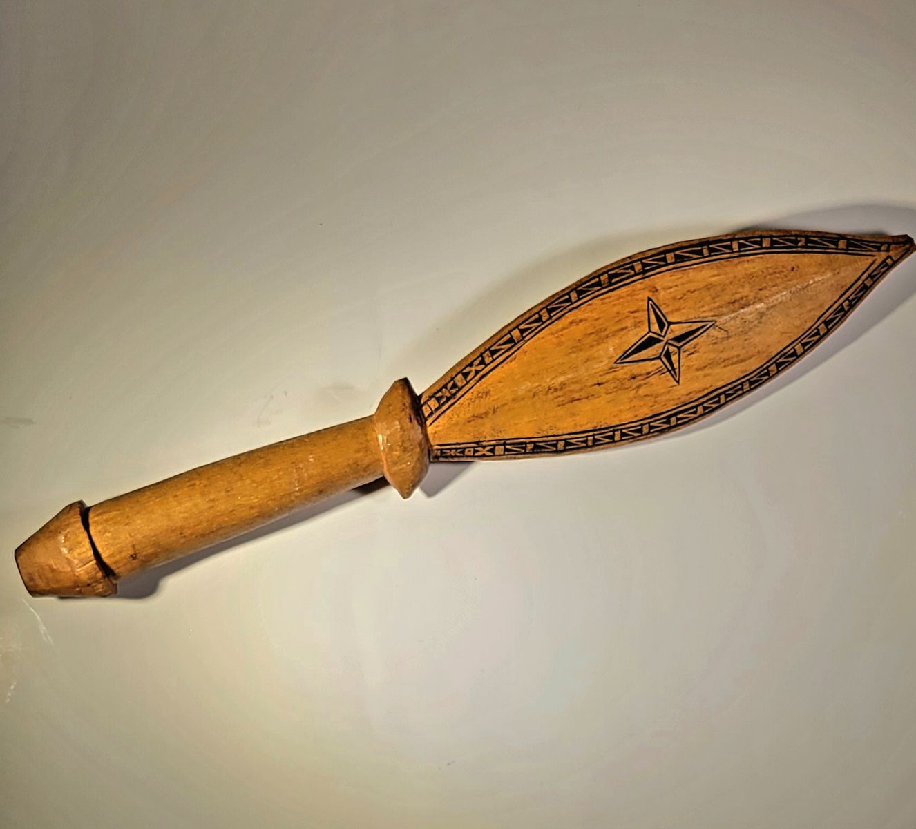 Pacific Aboriginal Native Hand-carved Wood “War Club”