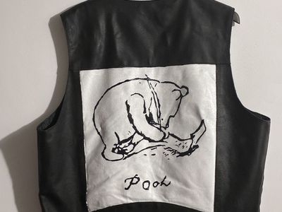 Winnie the Pooh Hand-painted Leather Vest