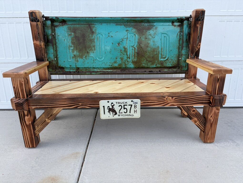 Antique Ford Taildage Bench