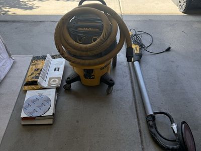 DeWalt HEPA Dust Extractor Vacuum and Drywall Sander Set with Accessories