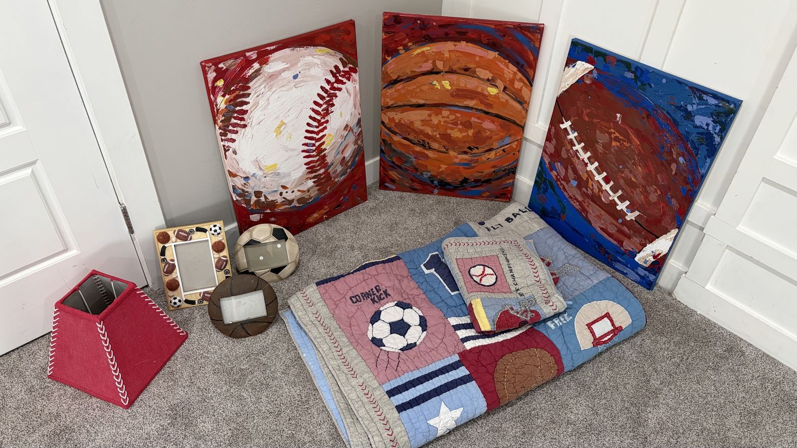 Sports Themed Kids Room Decor