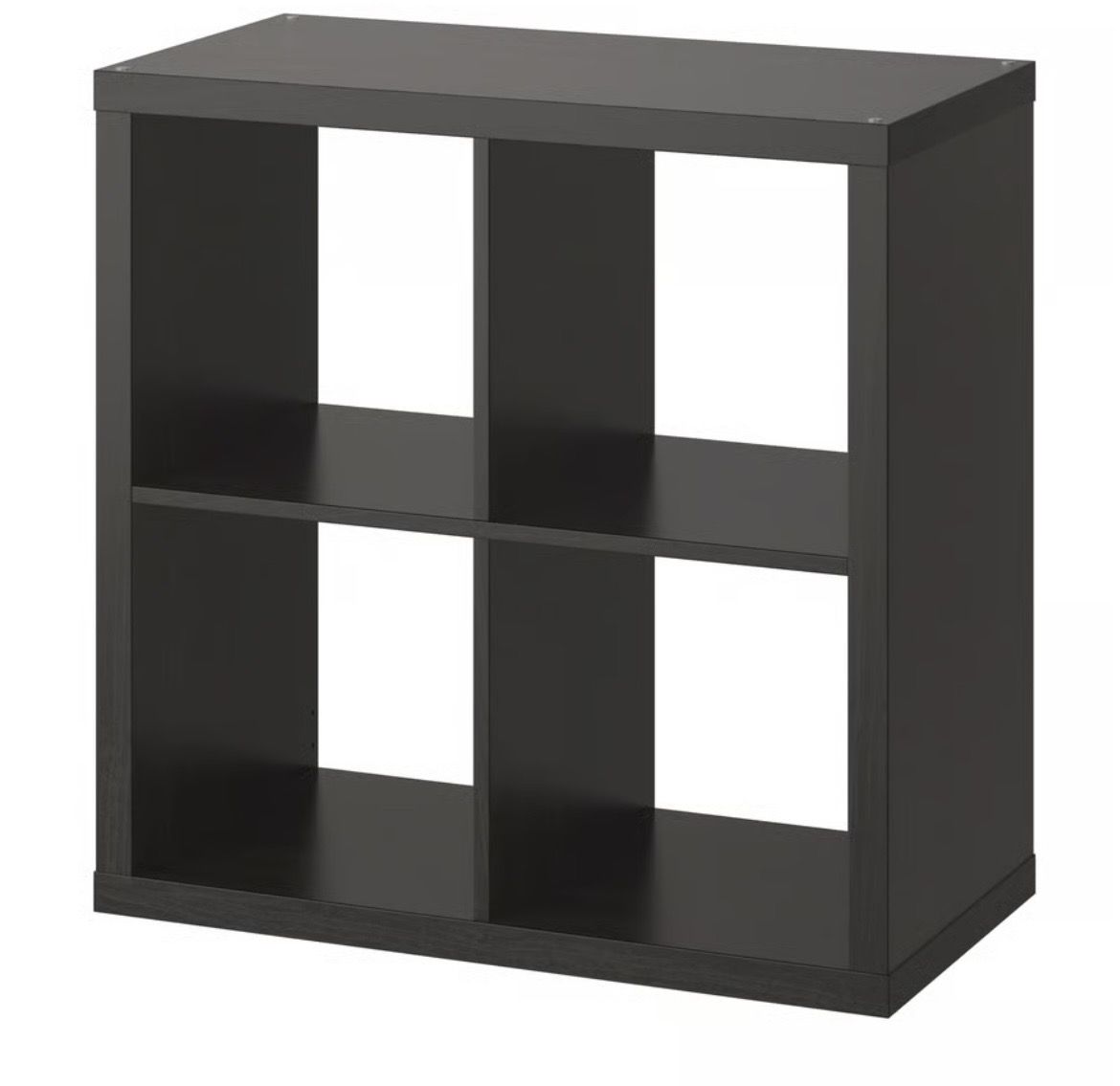 IKEA KALLAX Black-Brown 4-Cube Storage Shelf Unit