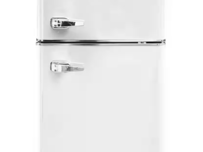 NEW Magic Chef White Retro 3.2 Cu. Ft. 2 Door Mini Fridge