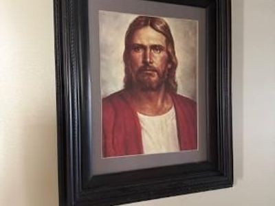 framed print of Jesus Christ
