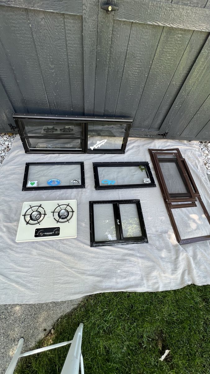 Camper windows and parts