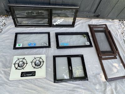 Camper windows and parts