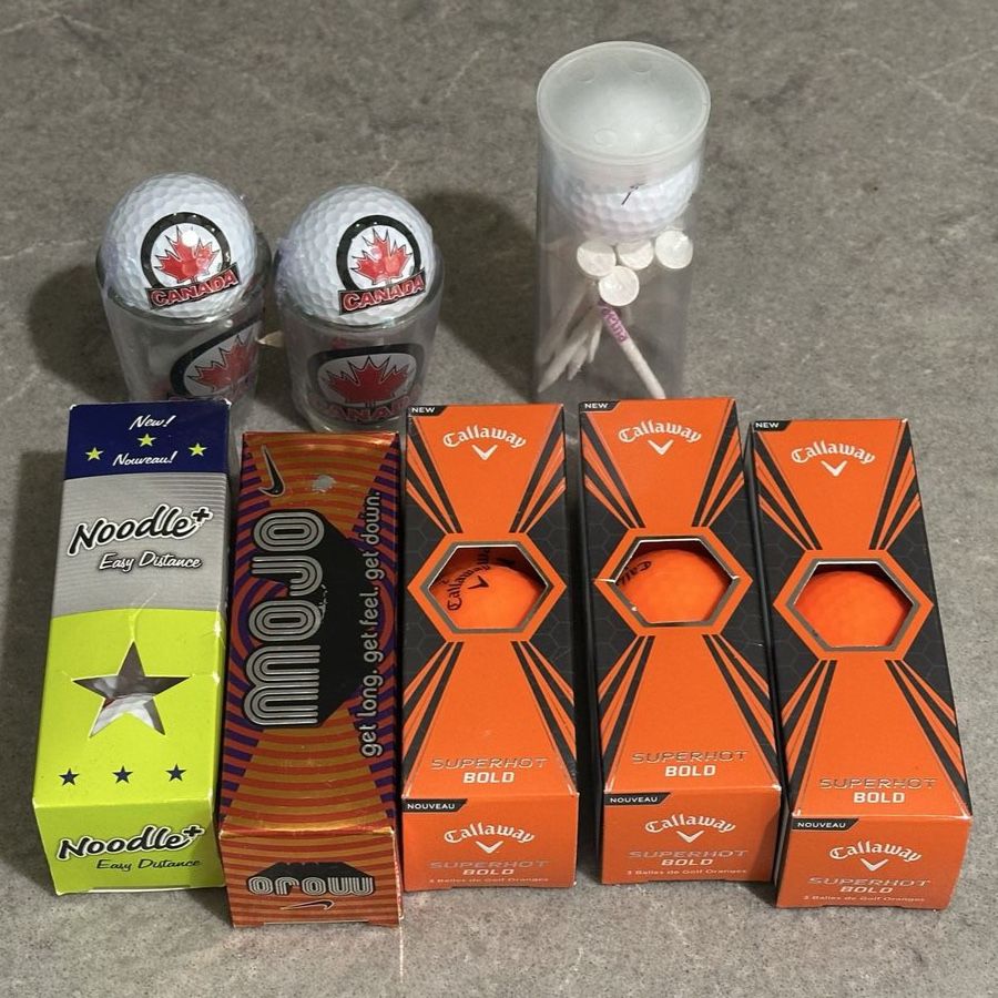 New golf balls