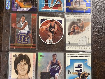 Utah Jazz Basketball Trading Cards totaling 621 cards - Karl Malone, John Stockton, AK 47 Jersey Relics and many more