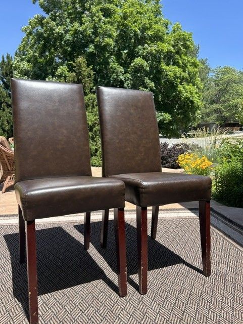 Adam Leather Dining Chairs