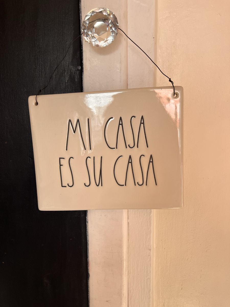 Rae Dunn Ceramic Hanging Sign Mi Casa Es Su Casa Wall Decor
