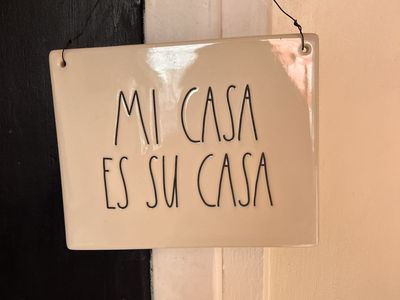 Rae Dunn Ceramic Hanging Sign Mi Casa Es Su Casa Wall Decor