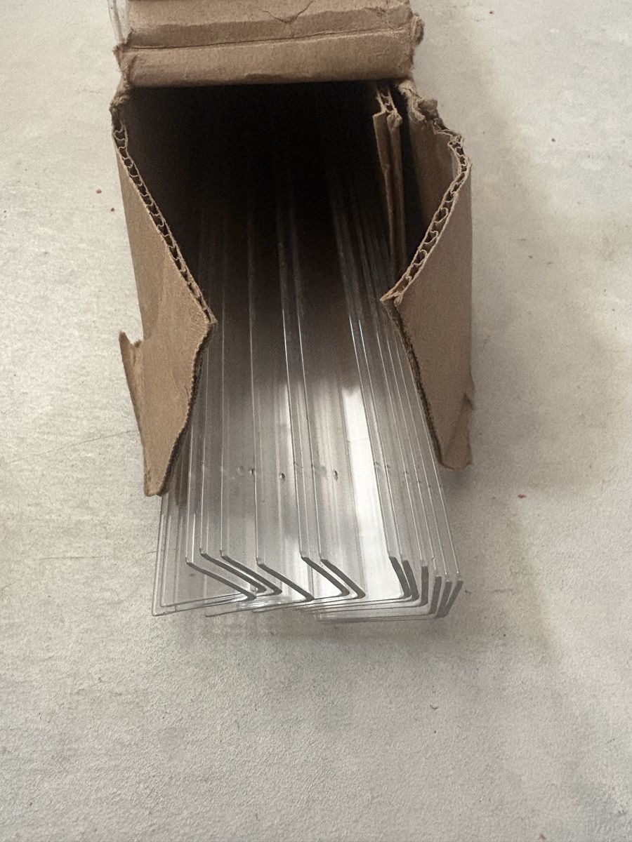Commercial Corner Shield Guard, 1-1/8 In. x 48 in, clear vinyl