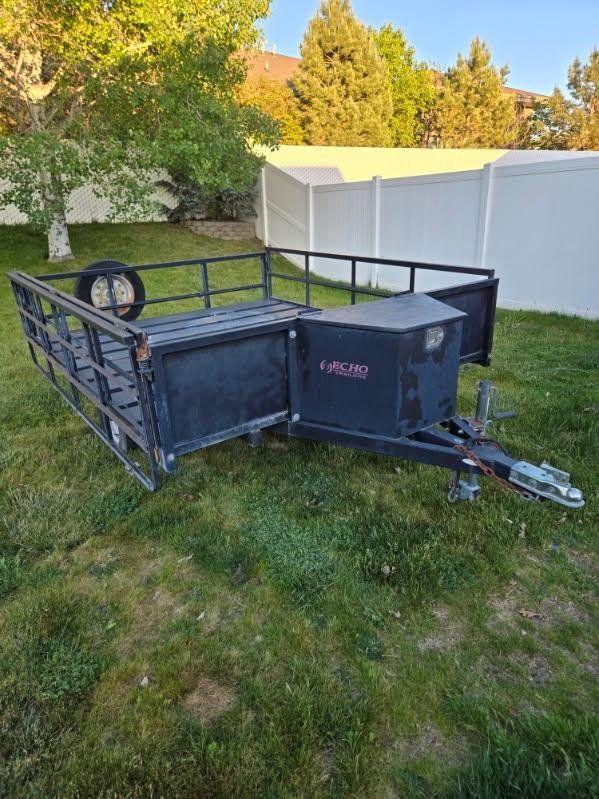 Echo atv trailer with built in ramp