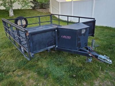 Echo atv trailer with built in ramp
