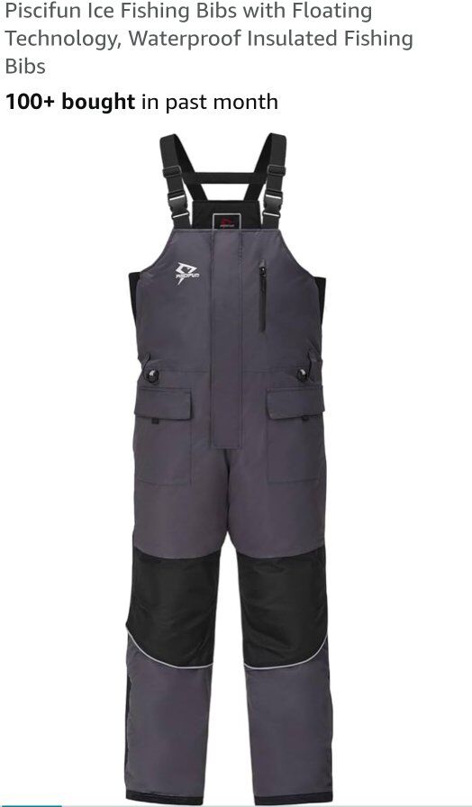 New XXL ice fishing Floating bibs