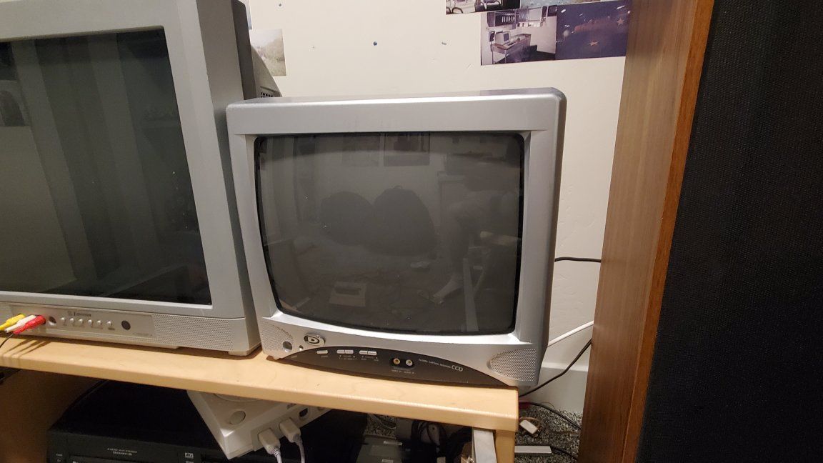 small 13" crt tv box tv tube tv