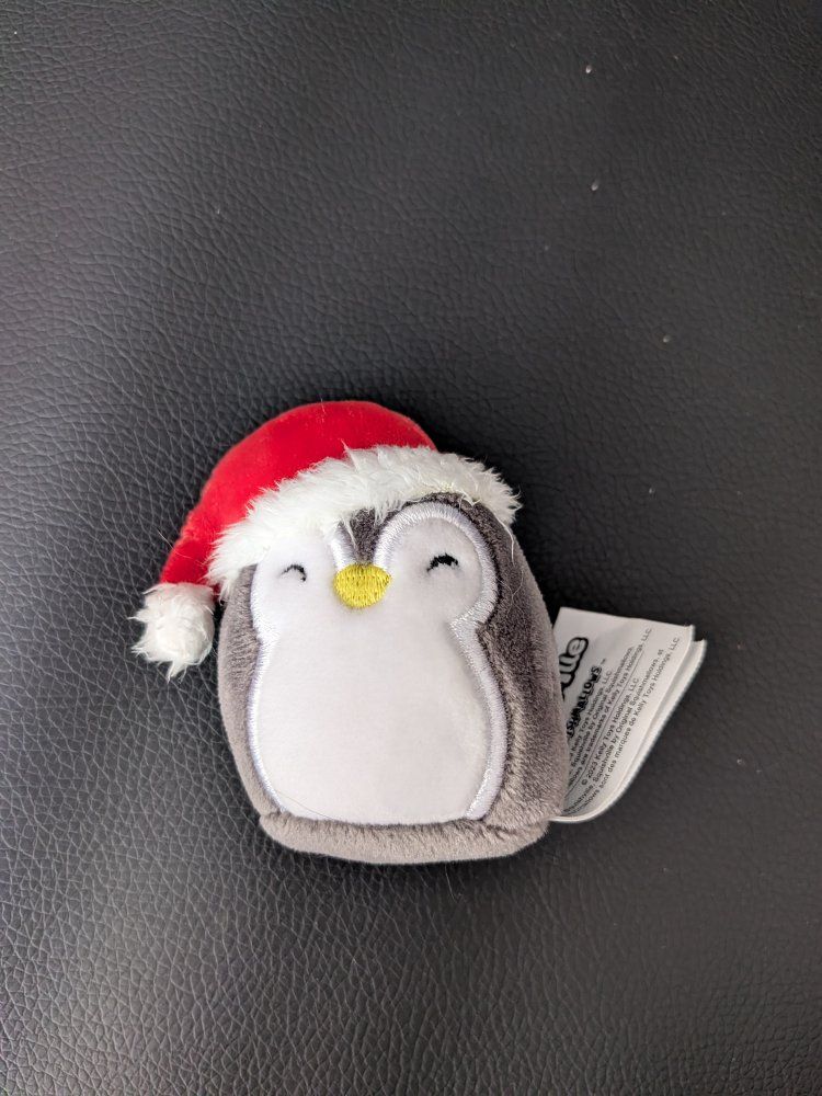 Squishmallows Holiday Christmas Penguin Plush Toy with Santa Hat
