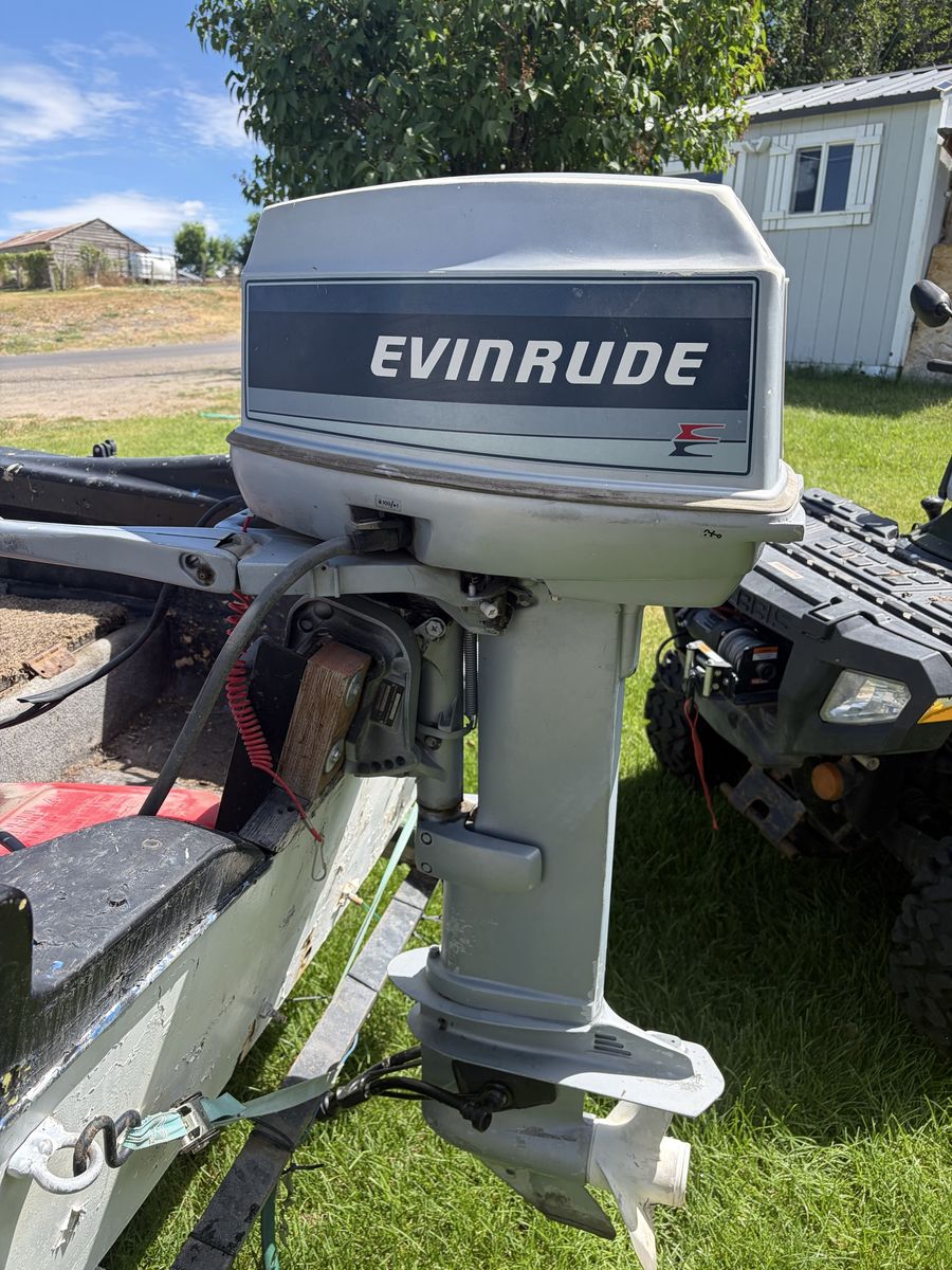 1984 25hp evinrude 2 stroke tiller long shaft