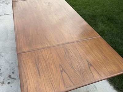Danish Teak Expanding Dining Table