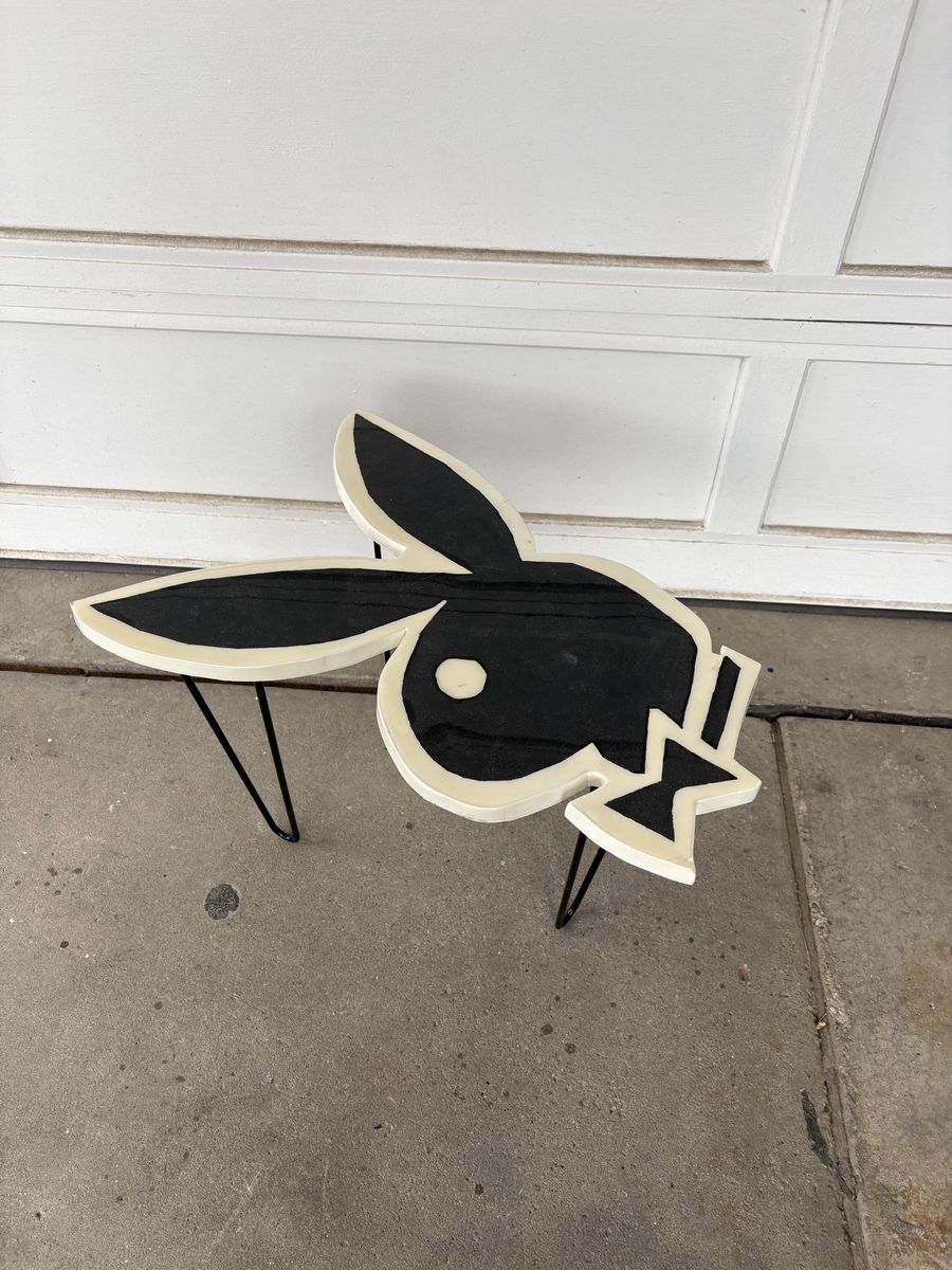 Custom Playboy Bunny Accent Table