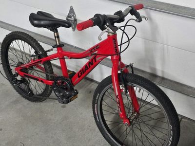 Giant XTC Kids Mountain Bike Red 20 Inch just tuned up