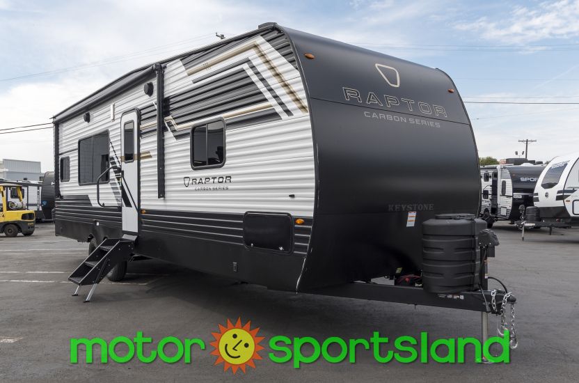 2026 Keystone Carbon 29WFO Toy Hauler Garage Center Bath