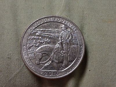 2016 North Dakota Theodore Roosevelt National Park Quarter - US Mint America the Beautiful Coin