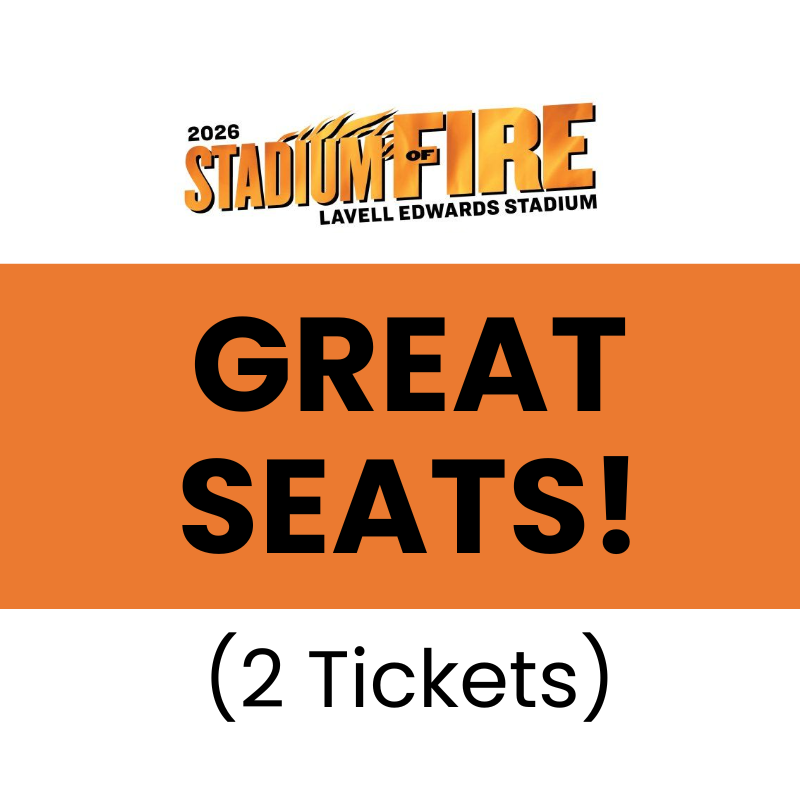 Great Seats! North End Zone, Row 12 (2 Tickets) Best Price. Stadium of Fire