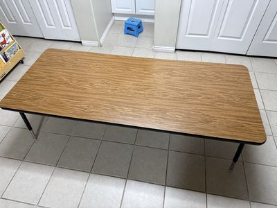 Preschool Classroom Table and 10 Chairs Set