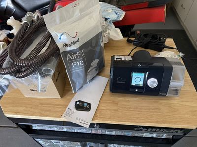 ResMed AirSense 10 AutoSet CPAP Machine with AirFit P10 Nasal Pillow System & Accessories