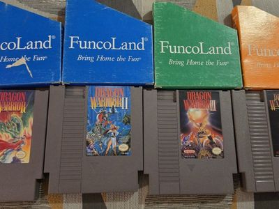 dragon warriors 1,2,3,4 original Nintendo amazing shape