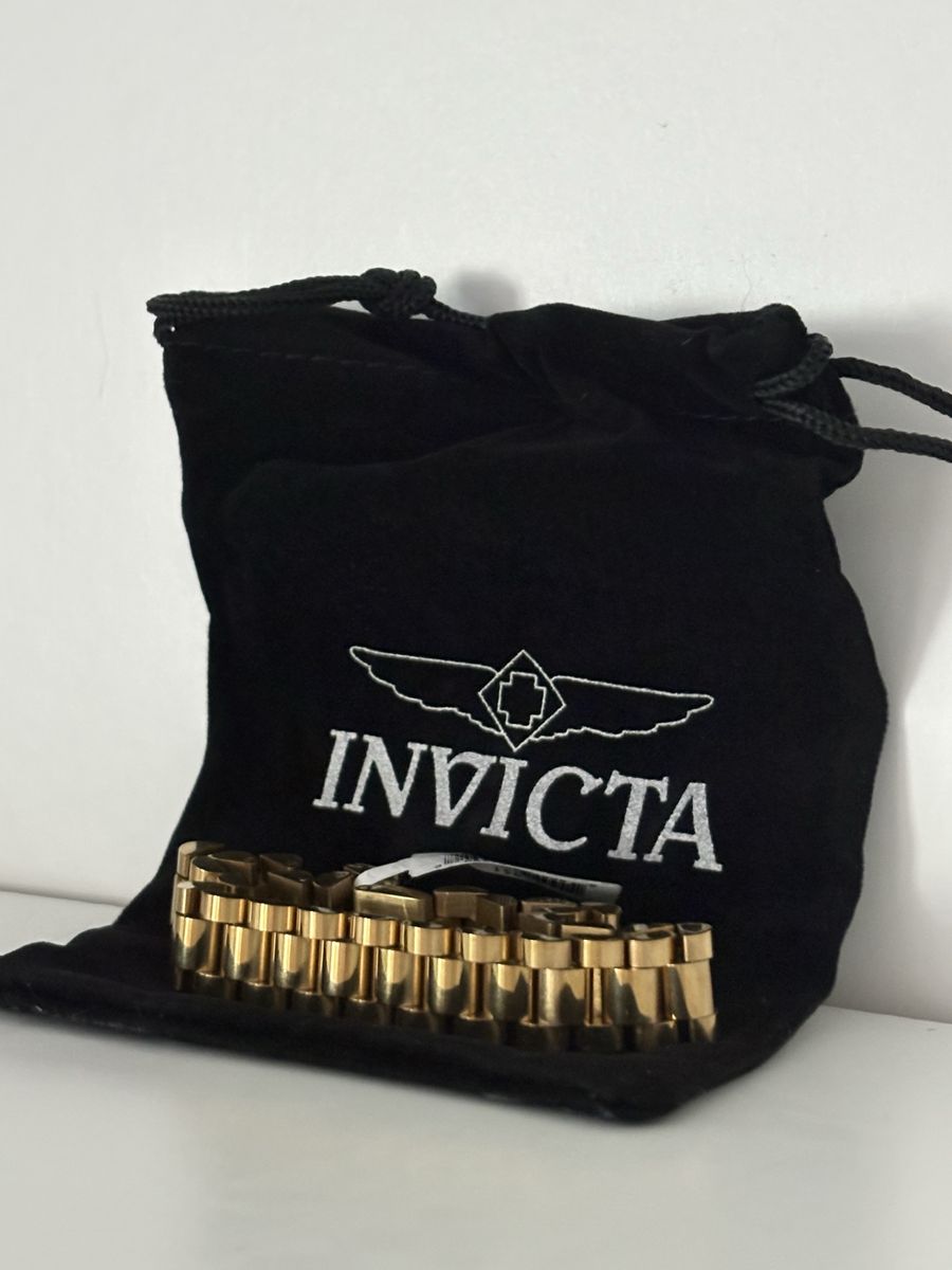 New Invicta Elements Gold Tone Stainless Steel Bracelet – Model 80951