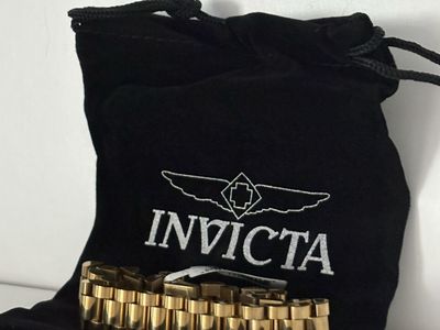 New Invicta Elements Gold Tone Stainless Steel Bracelet – Model 80951