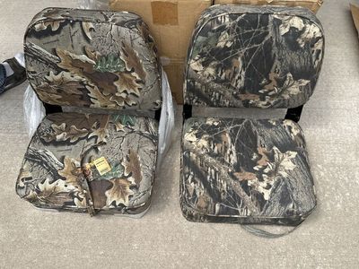 Set of 2 Advantage Camo Folding Boat Seats