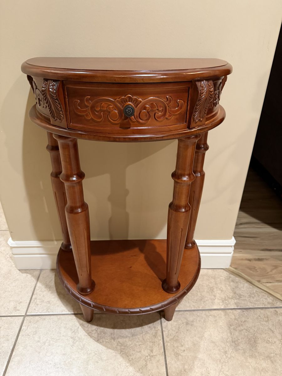 Half Circle End Table