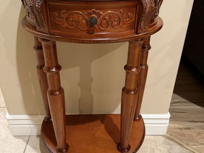 Half Circle End Table