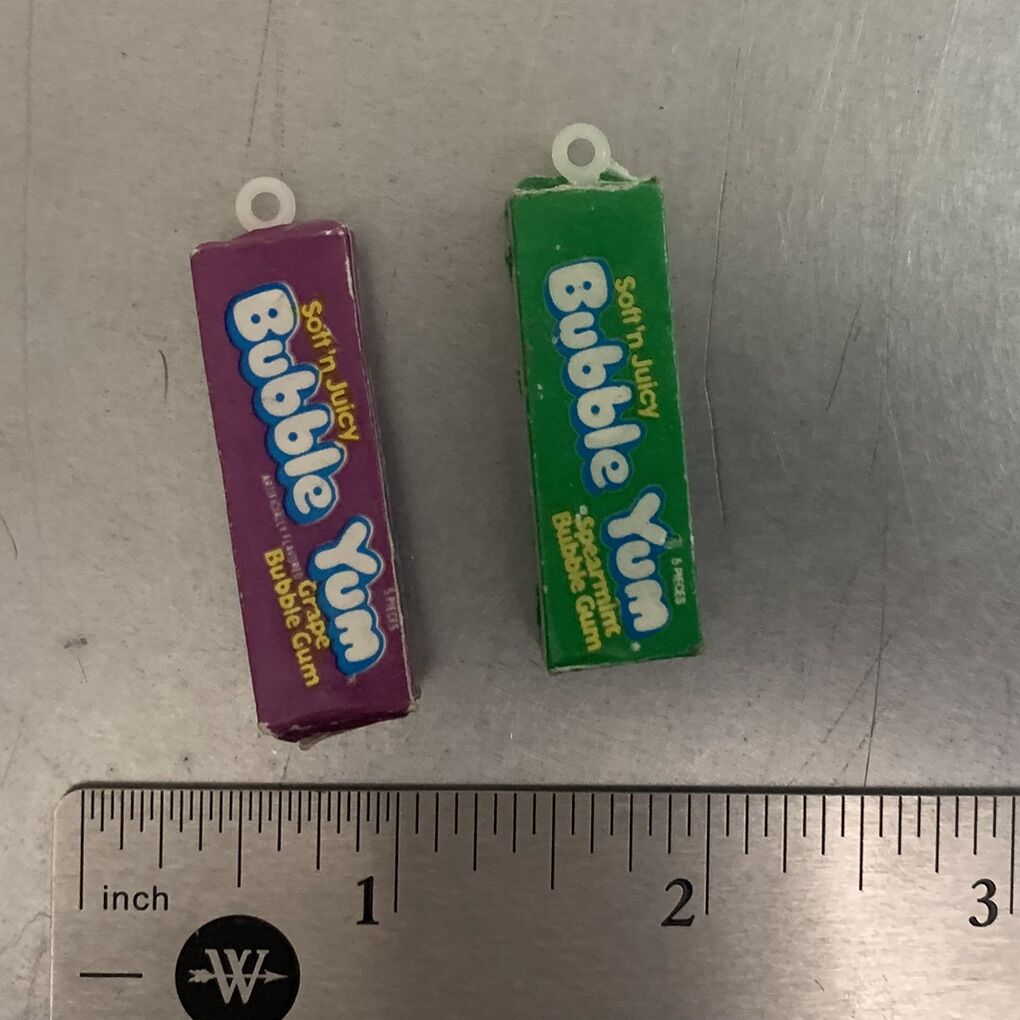 Bubble Yum Vintage Keychain Charm