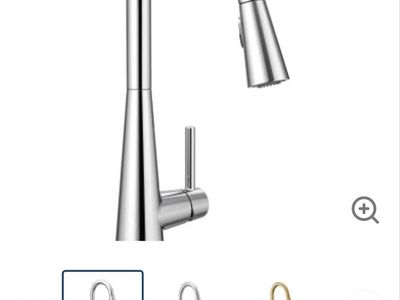 Moen pull down chrome faucet