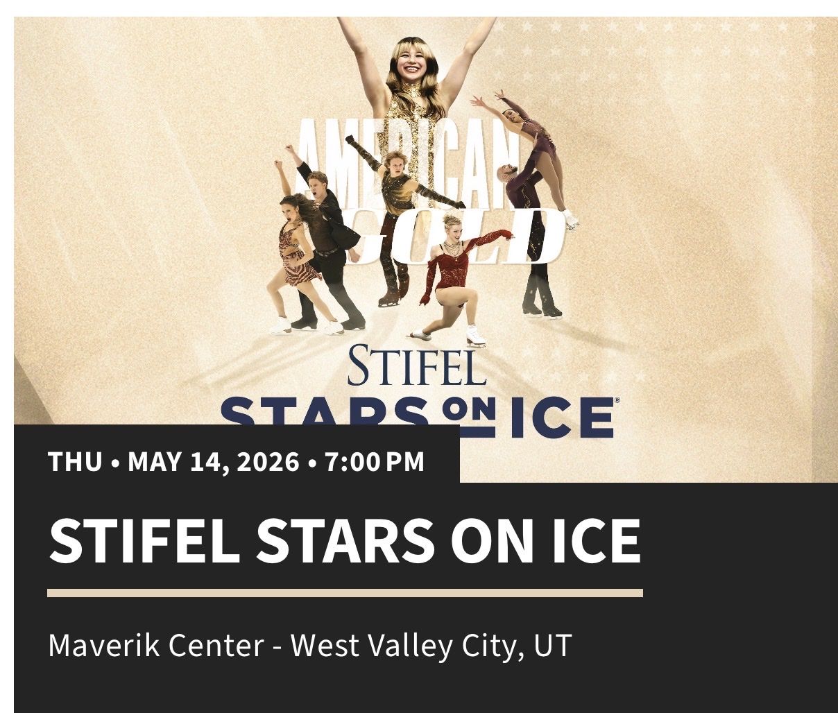 Two Stars on Ice Tickets - Section 103 row 21