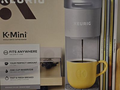 Keurig K-Mini Single Serve Coffee Maker - Studio Gray, Fits Anywhere, 6-12oz Brew