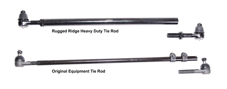 Rugged Ridge Steering Tie Rod Assembly Wide Track HD for Jeep Wrangler  82-86 Jeep CJ7/CJ8 RuggedRidge 18050.53