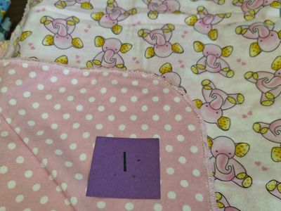 Handmade Reversible Baby Receiving Blankets - Elephant, Robot, Polka Dot Patterns